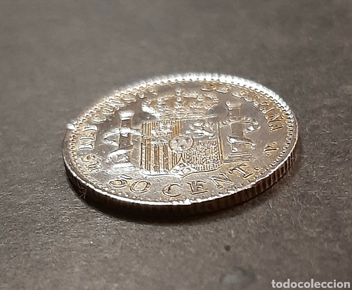 Monedas de Espa&ntilde;a: moneda plata Alfonso XIII de 50 cm 1904 - Foto 6