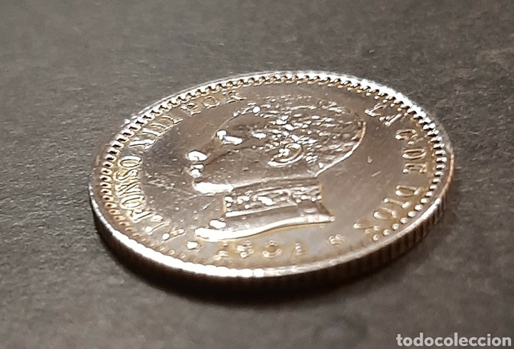 Monedas de Espa&ntilde;a: moneda plata Alfonso XIII de 50 cm 1904 - Foto 9
