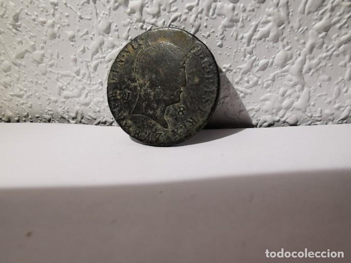 Monedas de Espa&ntilde;a: Moneda 8 maraved&iacute;s ferdin v|| 1827segovia - Foto 1
