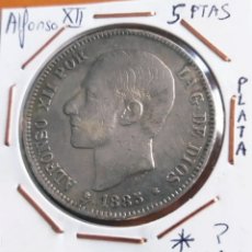 Monedas de España: PLATA, ALFONSO XII 5 PESETAS 1885. Lote 246784315