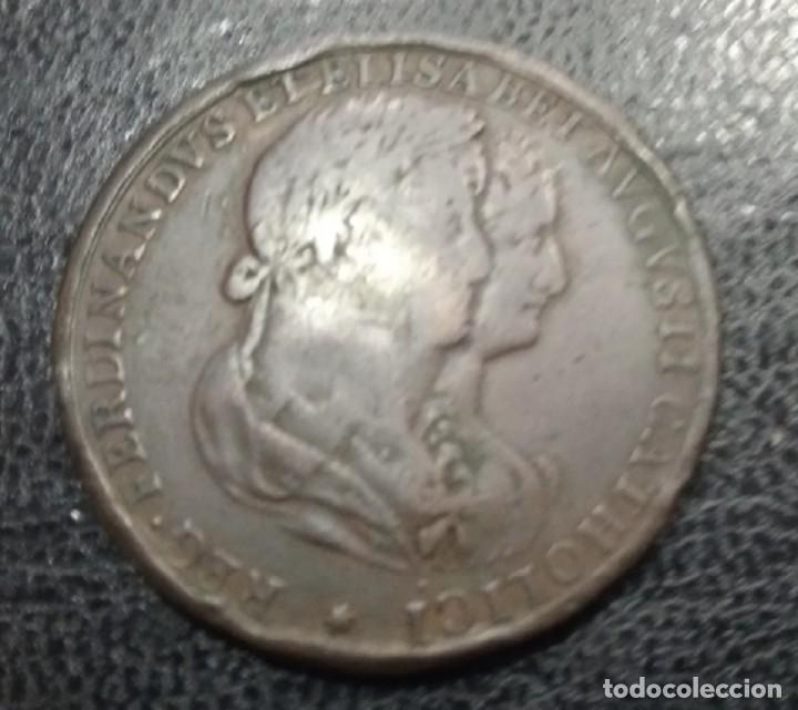 Moedas de Espanha: MEDALLA. A&Ntilde;O 1816. FERDINANDUS ET ELISABETH AUGUSTI CATHOLICI.