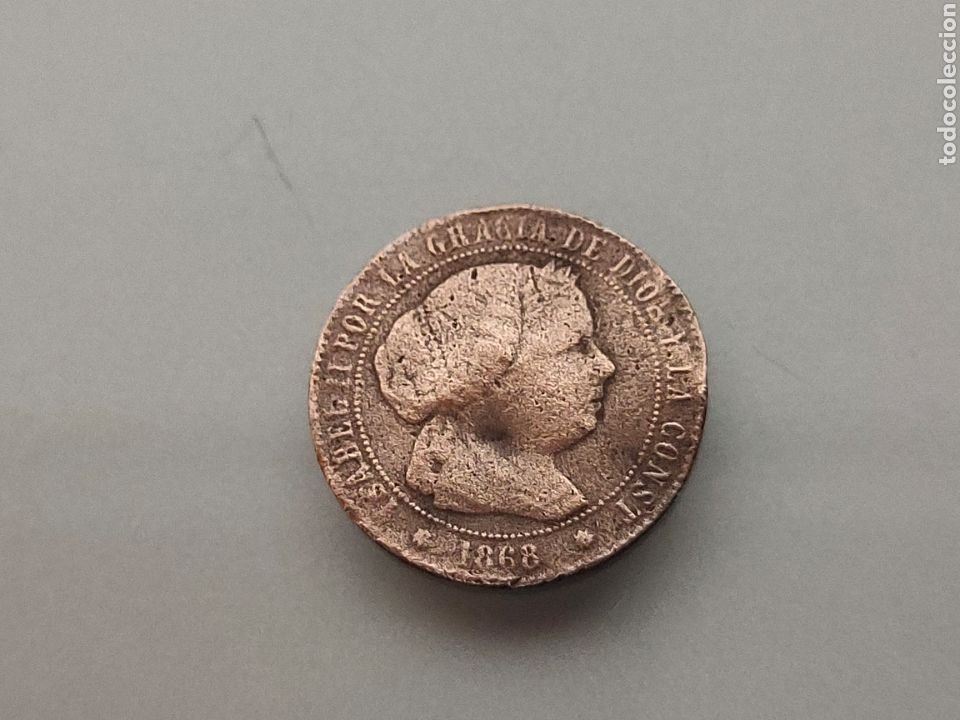 Monedas de Espa&ntilde;a: MONEDA 1/2 CENTIMO DE ESCUDO 1868 OM ISABEL II - Foto 1
