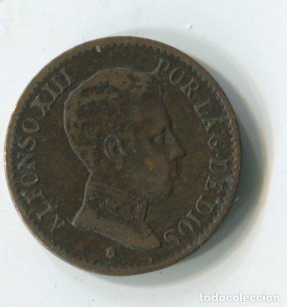 Monedas de Espa&ntilde;a: Espa&ntilde;a, Alfonso XIII. 1 c&eacute;ntimo de 1906 - Foto 1