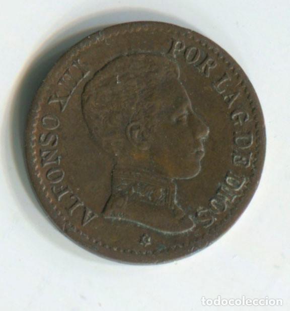Monedas de Espa&ntilde;a: Espa&ntilde;a, Alfonso XIII. 1 c&eacute;ntimo de 1906 - Foto 1
