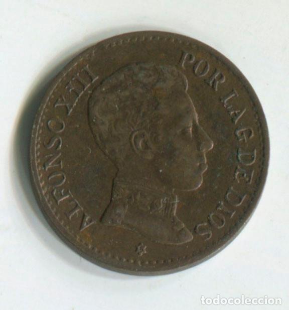 Monedas de Espa&ntilde;a: Espa&ntilde;a, Alfonso XIII. 1 c&eacute;ntimo de 1906 - Foto 1