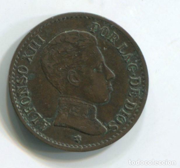 Monedas de Espa&ntilde;a: Espa&ntilde;a, Alfonso XIII. 1 c&eacute;ntimo de 1906 - Foto 1
