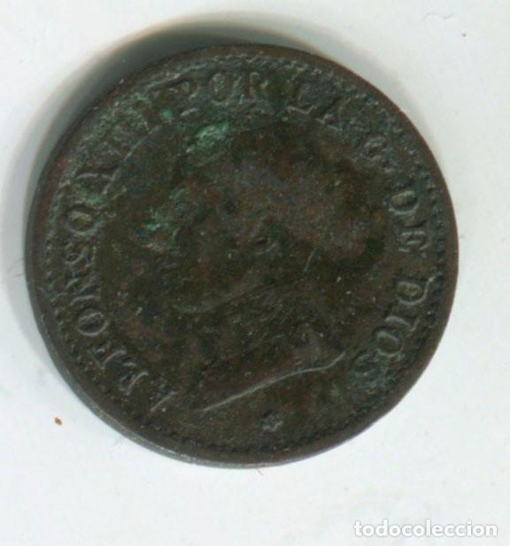 Monedas de Espa&ntilde;a: Espa&ntilde;a, Alfonso XIII. 1 c&eacute;ntimo de 1912 - Foto 2