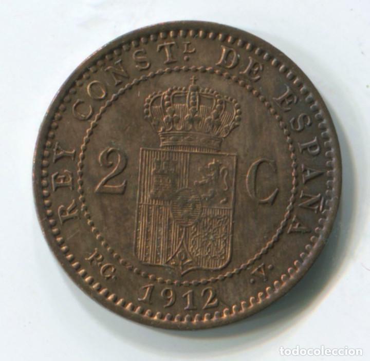 Monedas de Espa&ntilde;a: Espa&ntilde;a, Alfonso XIII. 2 c&eacute;ntimos de 1912 - Foto 2