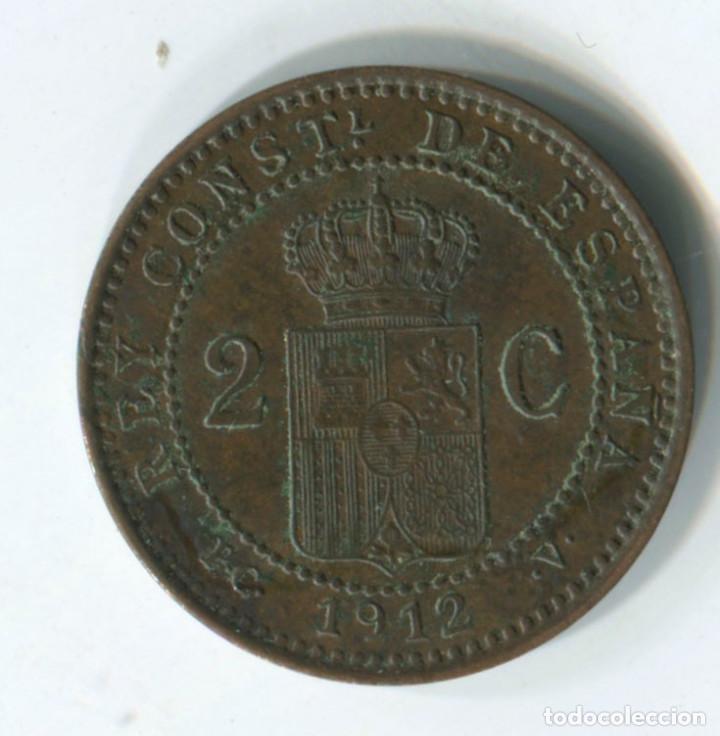 Monedas de Espa&ntilde;a: Espa&ntilde;a, Alfonso XIII. 2 c&eacute;ntimos de 1912 - Foto 2