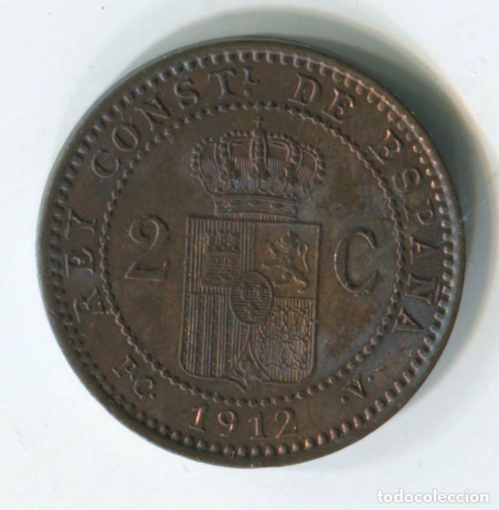 Monedas de Espa&ntilde;a: Espa&ntilde;a, Alfonso XIII. 2 c&eacute;ntimos de 1912 - Foto 2