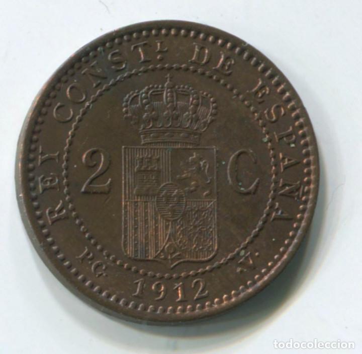 Monedas de Espa&ntilde;a: Espa&ntilde;a, Alfonso XIII. 2 c&eacute;ntimos de 1912 - Foto 2
