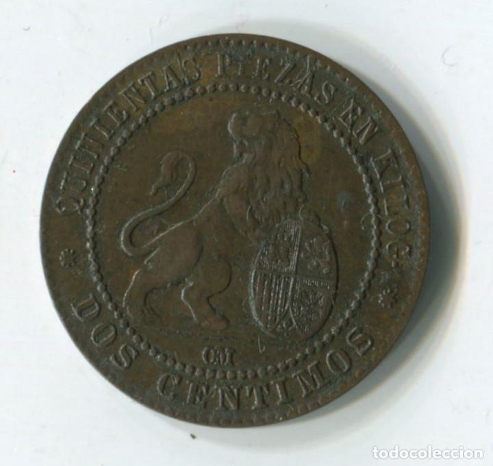 Monedas de Espa&ntilde;a: Espa&ntilde;a, Gobierno provisional. 2 c&eacute;ntimos de 1870 - Foto 1