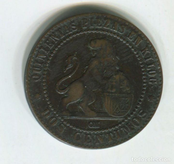 Monedas de Espa&ntilde;a: Espa&ntilde;a, Gobierno provisional. 2 c&eacute;ntimos de 1870 - Foto 1