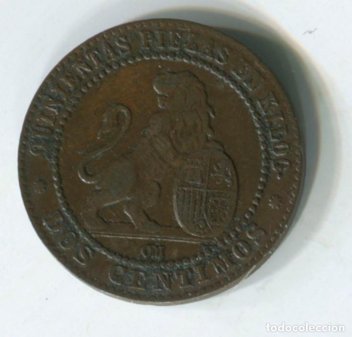 Monedas de Espa&ntilde;a: Espa&ntilde;a, Gobierno provisional. 2 c&eacute;ntimos de 1870 - Foto 2