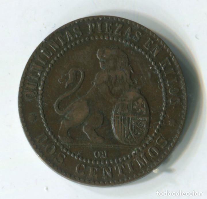 Monedas de Espa&ntilde;a: Espa&ntilde;a, Gobierno provisional. 2 c&eacute;ntimos de 1870 - Foto 2