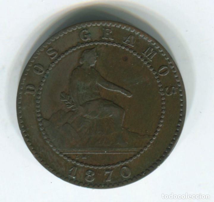 Monedas de Espa&ntilde;a: Espa&ntilde;a, Gobierno provisional. 2 c&eacute;ntimos de 1870 - Foto 1