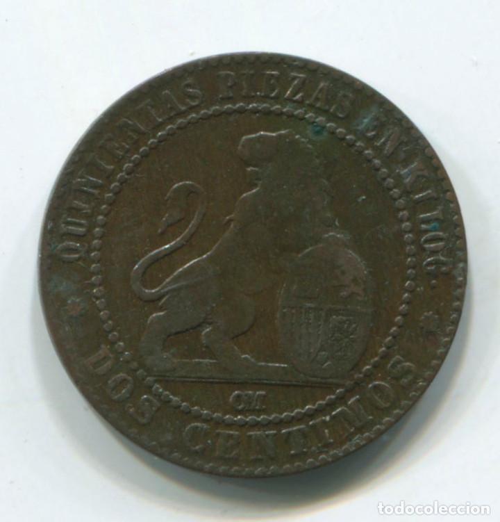 Monedas de Espa&ntilde;a: Espa&ntilde;a, Gobierno provisional. 2 c&eacute;ntimos de 1870 - Foto 2