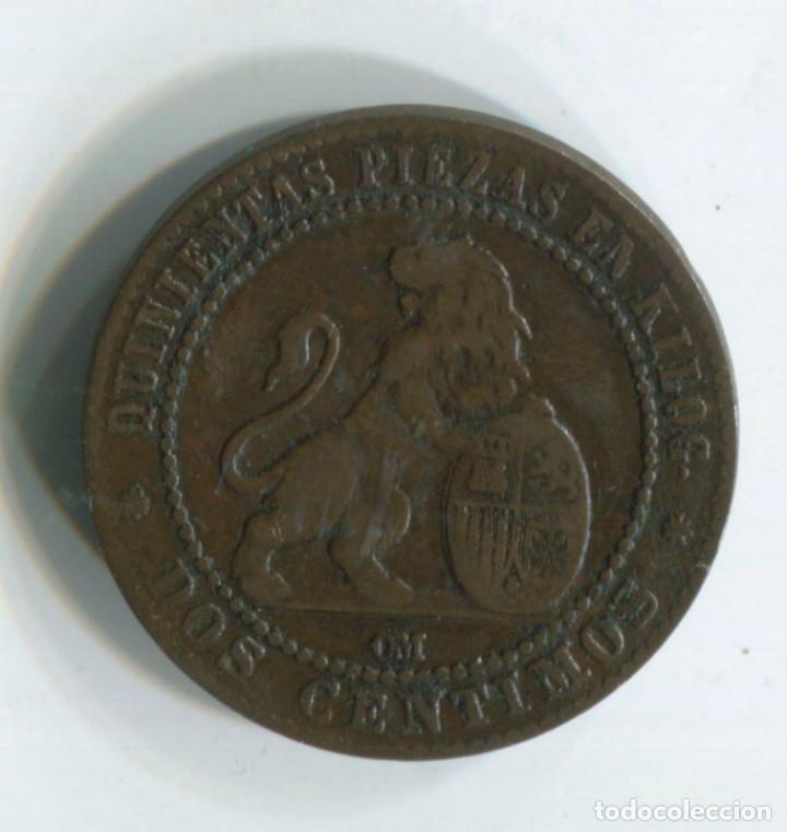 Monedas de Espa&ntilde;a: Espa&ntilde;a, Gobierno provisional. 2 c&eacute;ntimos de 1870 - Foto 1
