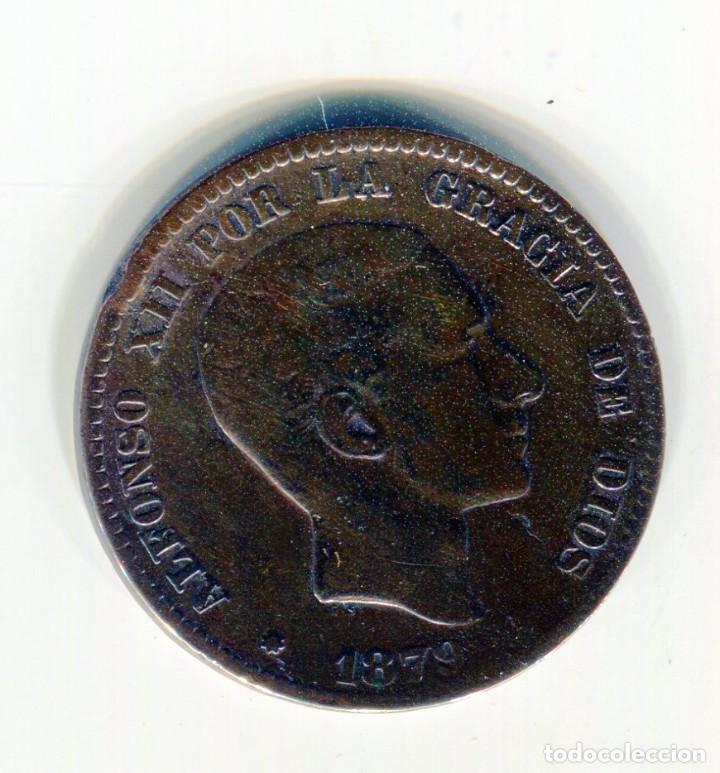 Monedas de Espa&ntilde;a: 10 CENTIMOS ALFONSO XII A&Ntilde;O 1879 - Foto 1