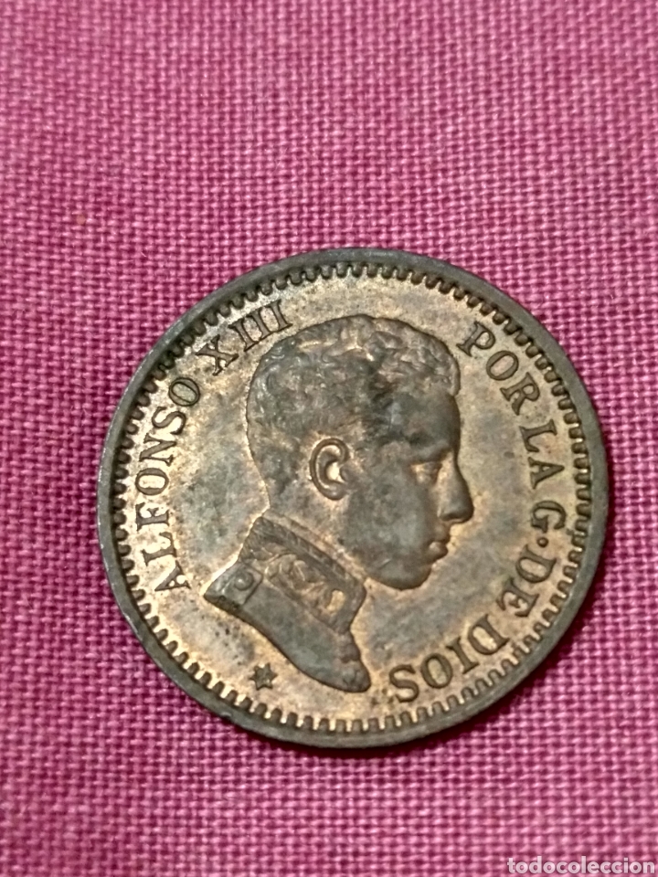 Monedas de Espa&ntilde;a: X- PRECIOSOS DOS C&Eacute;NTIMOS 1905 ALFONSO XIII CON BRILLO ORIGINAL - Foto 1