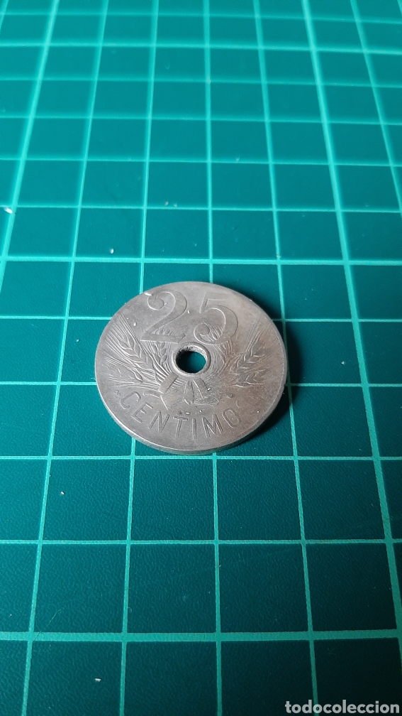 Monedas de Espa&ntilde;a: ERROR FALTA ARILLO 1827 ESPA&Ntilde;A 25 C&Eacute;NTIMOS - Foto 1