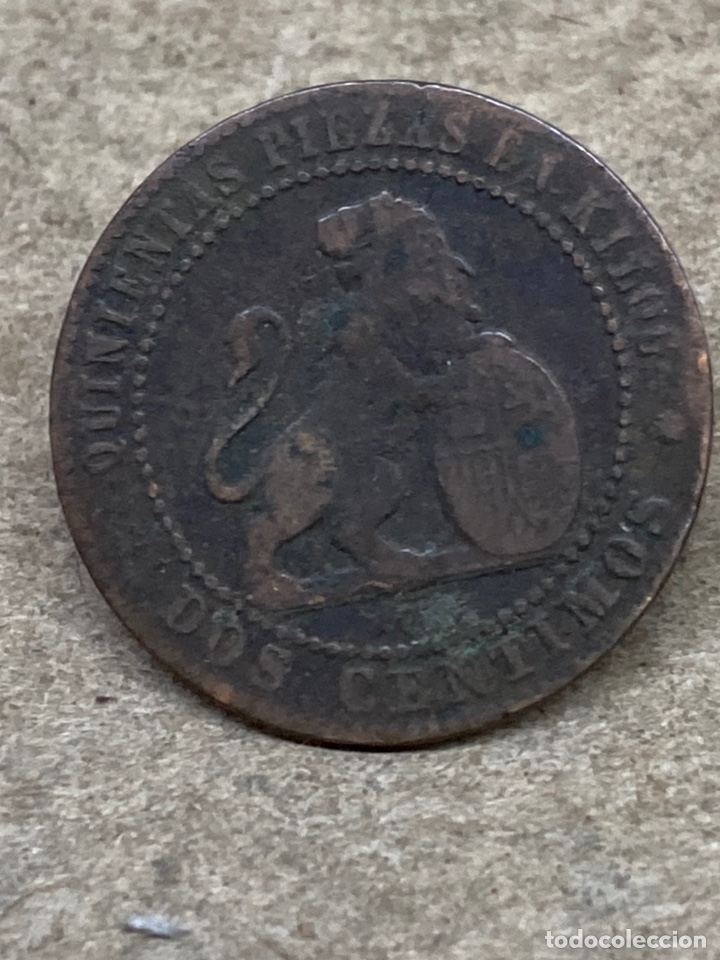 Monedas de Espa&ntilde;a: Moneda 2 c&eacute;ntimos 1870 - Foto 1