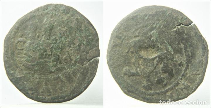 Monedas de Espa&ntilde;a: MONEDA DE FELIPE II 2 MARAVEDIS DE CUENCA - Foto 1