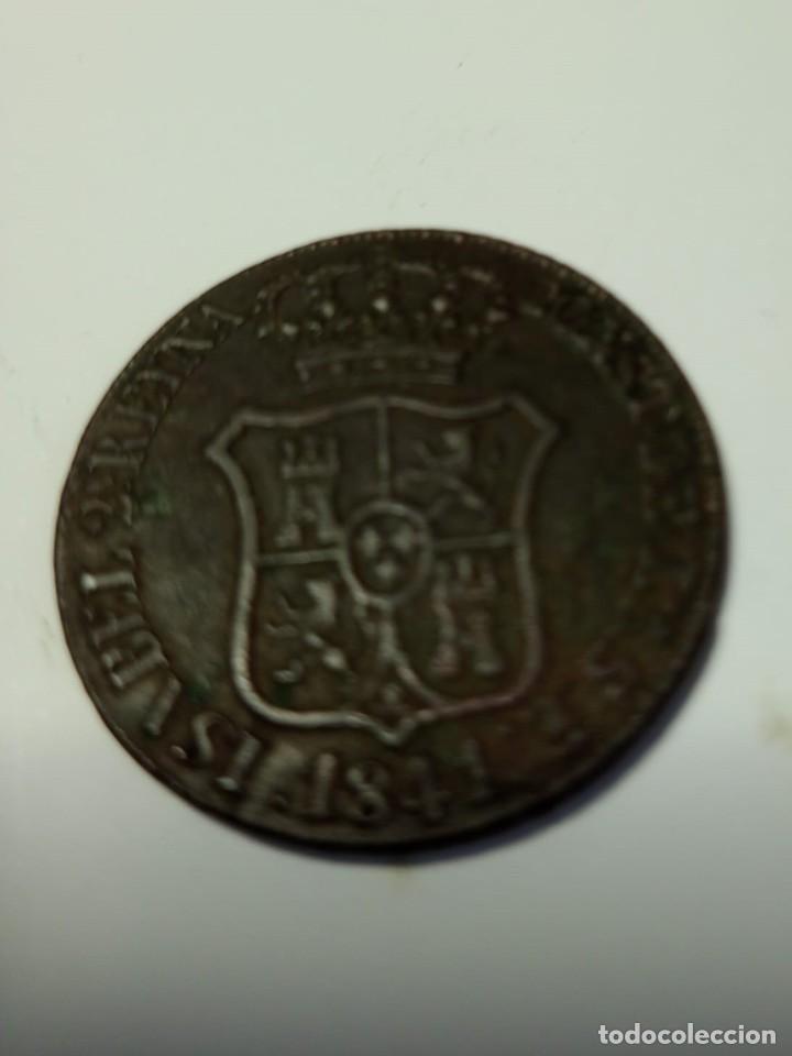 Monedas de Espa&ntilde;a: 6 Quartos Isabel II 1841 Barcelona - Foto 1
