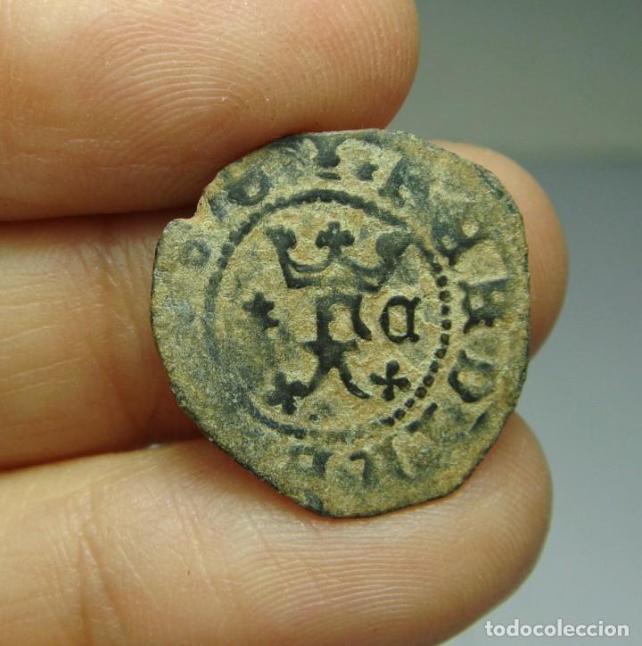 Monedas de Espa&ntilde;a: Blanca de vell&oacute;n. RRCC. (18 mm) - Foto 1