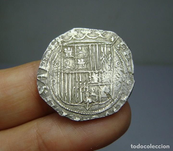 Monedas de Espa&ntilde;a: 1 Real. Plata. RRCC. Sevilla - Foto 2