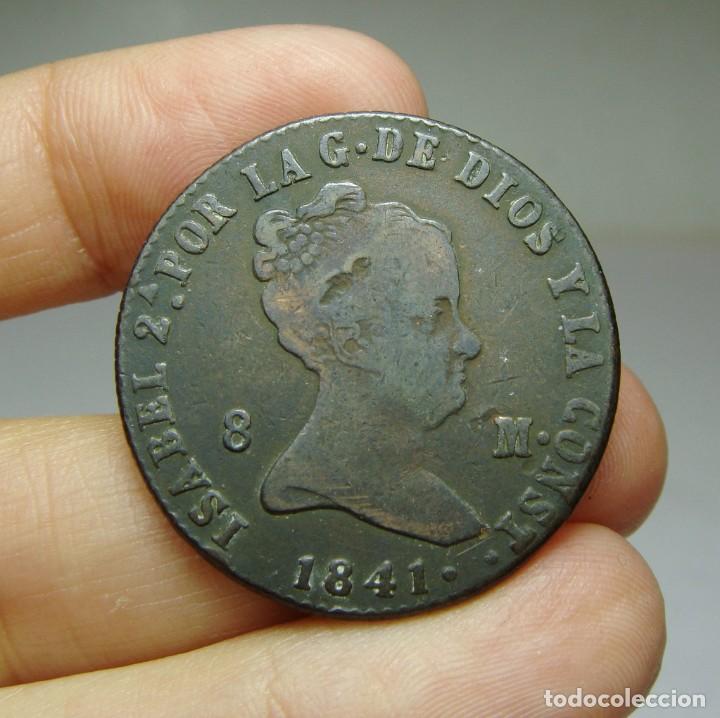 Monedas de Espa&ntilde;a: 8 Maraved&iacute;s. Isabel II. Segovia - 1841 - Foto 1