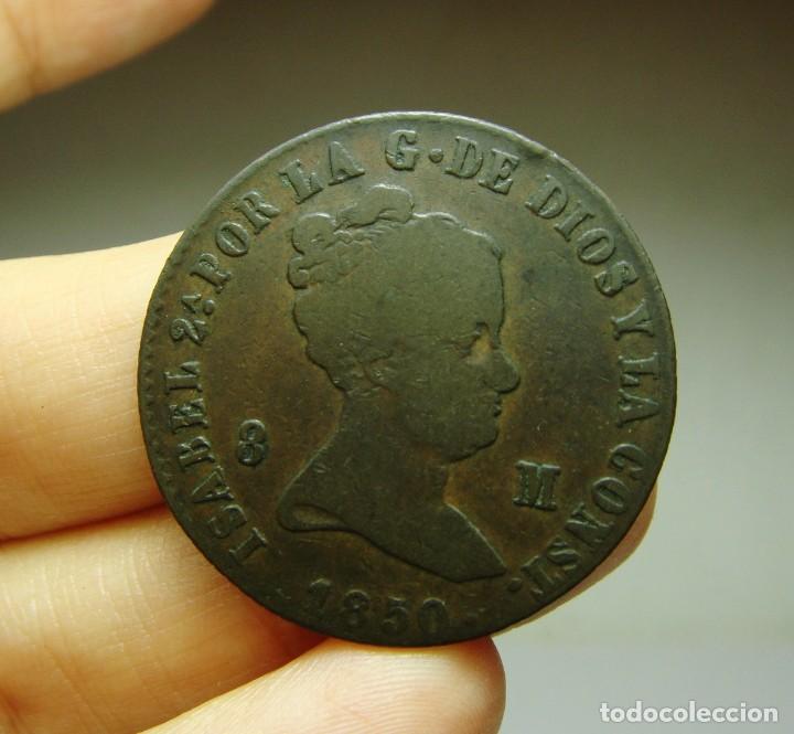Monedas de Espa&ntilde;a: 8 Maraved&iacute;s. Isabel II. Jubia - 1850 - Foto 1