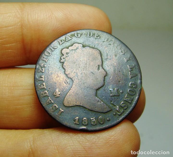 Monedas de Espa&ntilde;a: 4 Maraved&iacute;s. Isabel II. Jubia - 1850 - Foto 1
