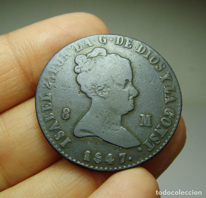 Monedas de Espa&ntilde;a: 8 Maraved&iacute;s. Isabel II. Jubia - 1847 - Foto 1
