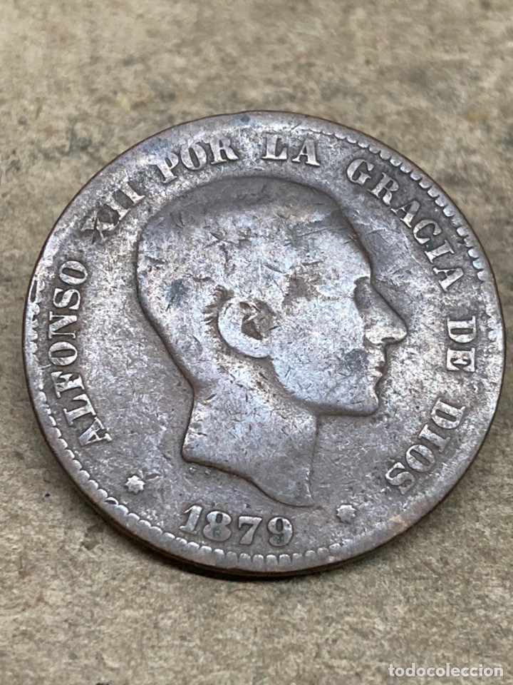 Monedas de Espa&ntilde;a: Moneda diez c&eacute;ntimos 1879 - Foto 1