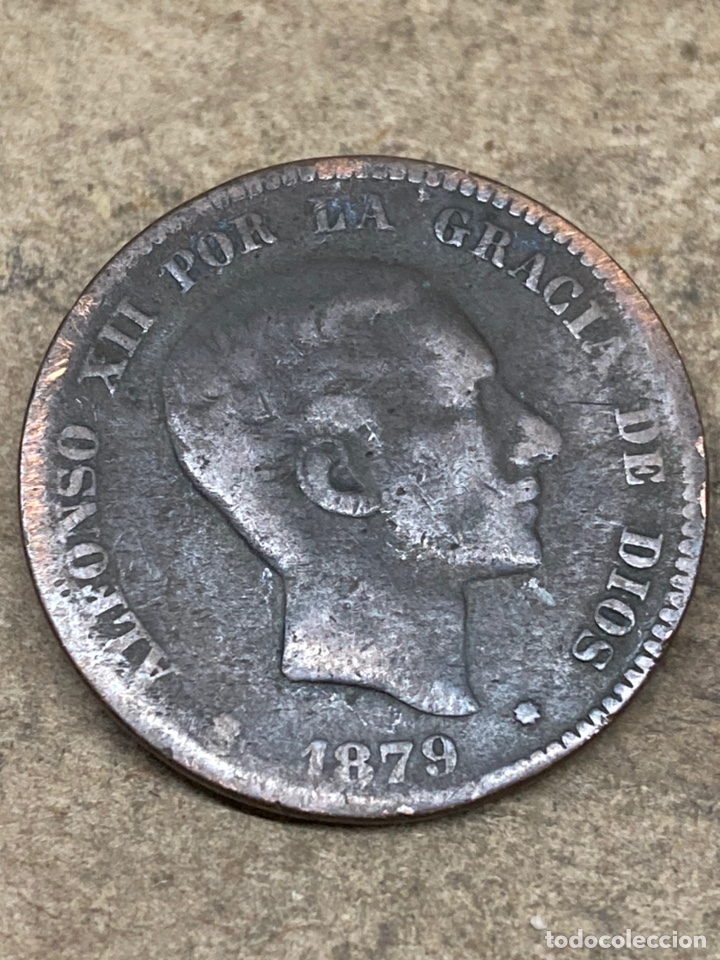 Monedas de Espa&ntilde;a: Moneda de 10 c&eacute;ntimos 1879 - Foto 1