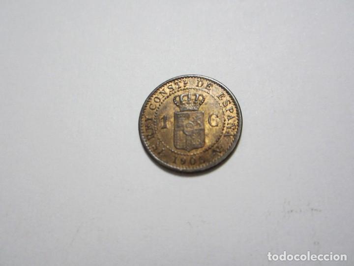 Monedas de Espa&ntilde;a: moneda de 1 c&eacute;ntimo de 1906*6 de Alfonso XIII SC- - Foto 2