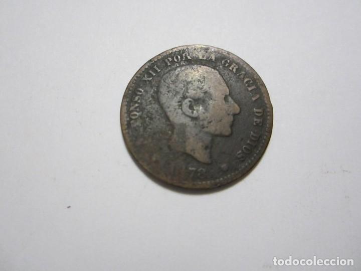 Monedas de Espa&ntilde;a: moneda de 5 c&eacute;ntimos de 1878 de Alfonso XII - Foto 1