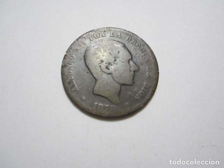 Monedas de Espa&ntilde;a: moneda de 10 c&eacute;ntimos de 1878 de Alfonso XII - Foto 1
