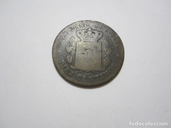 Monedas de Espa&ntilde;a: moneda de 10 c&eacute;ntimos de 1878 de Alfonso XII - Foto 2