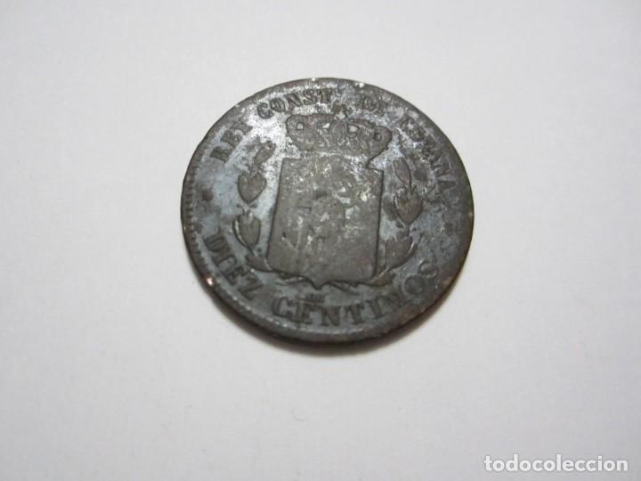 Monedas de Espa&ntilde;a: moneda de 10 c&eacute;ntimos de 1878 de Alfonso XII - Foto 2