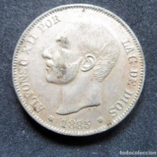 Monedas de España: MONEDA 1885 - 5 PESETAS - ALFONSO XII - ESTRELLA 87 MSM - PESO 22,2 GR.. Lote 268737589