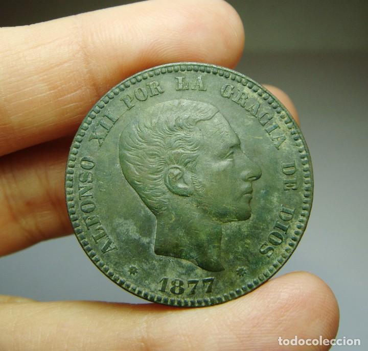 Monedas de Espa&ntilde;a: 10 C&eacute;ntimos. Alfonso XII. 1877. EBC++ - Foto 1