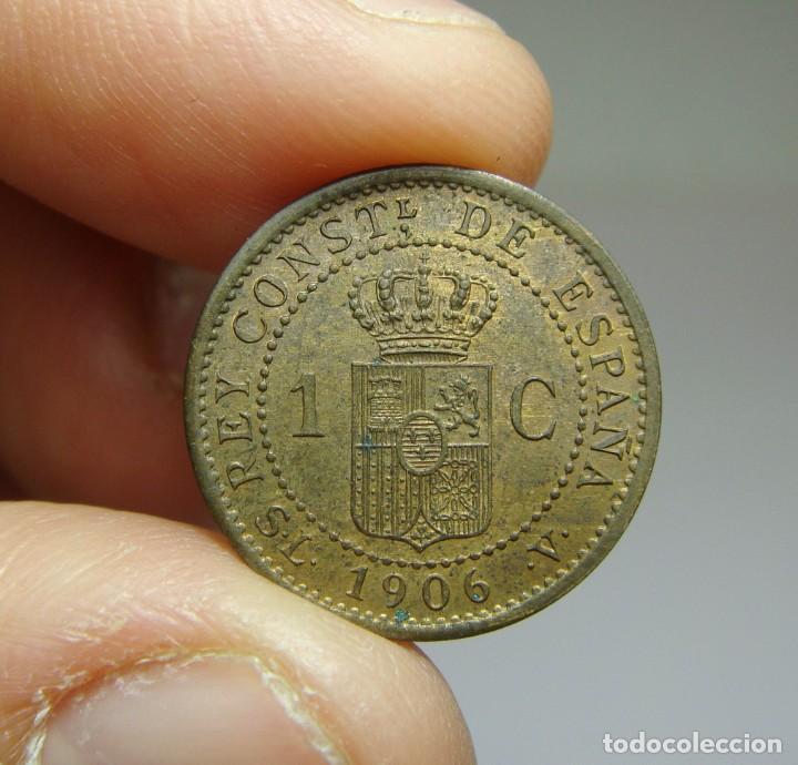 Monedas de Espa&ntilde;a: 5 C&eacute;ntimos. Alfonso XIII. 1906 - DLV *6. SC - Foto 2