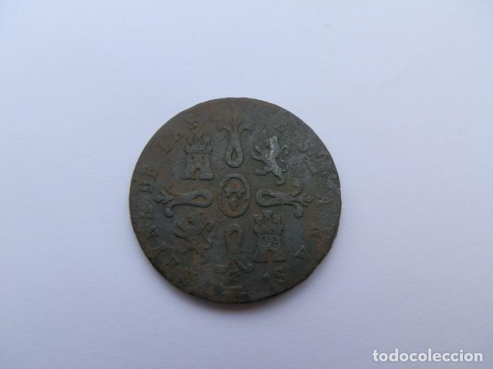 Monedas de Espa&ntilde;a: MONEDA DE ISABEL II - 8 Maravedis 1843. CECA Segovia - Foto 2