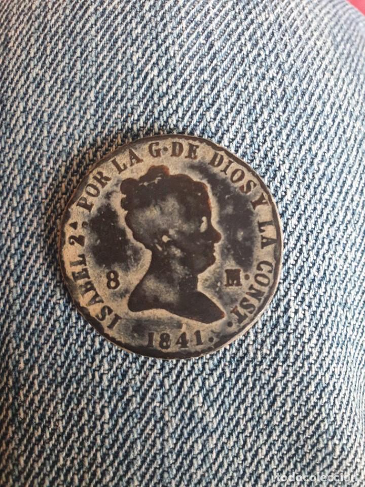 Monedas de Espa&ntilde;a: ISABEL 2 . 8 MARAVEDIS, SEGOVIA.1841 - Foto 1