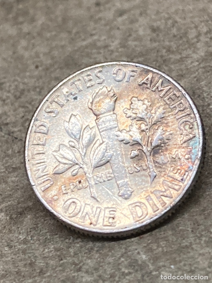 Monedas de Espa&ntilde;a: Moneda de plata One Dime 1964 - Foto 2