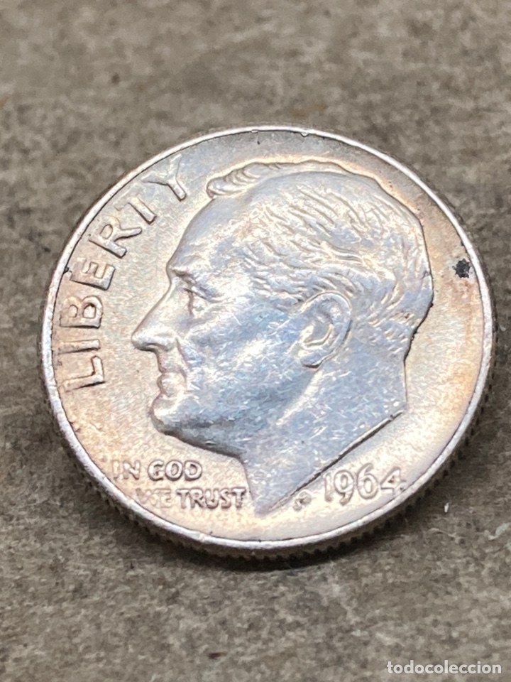Monedas de Espa&ntilde;a: Moneda de plata One Dime 1964 - Foto 1