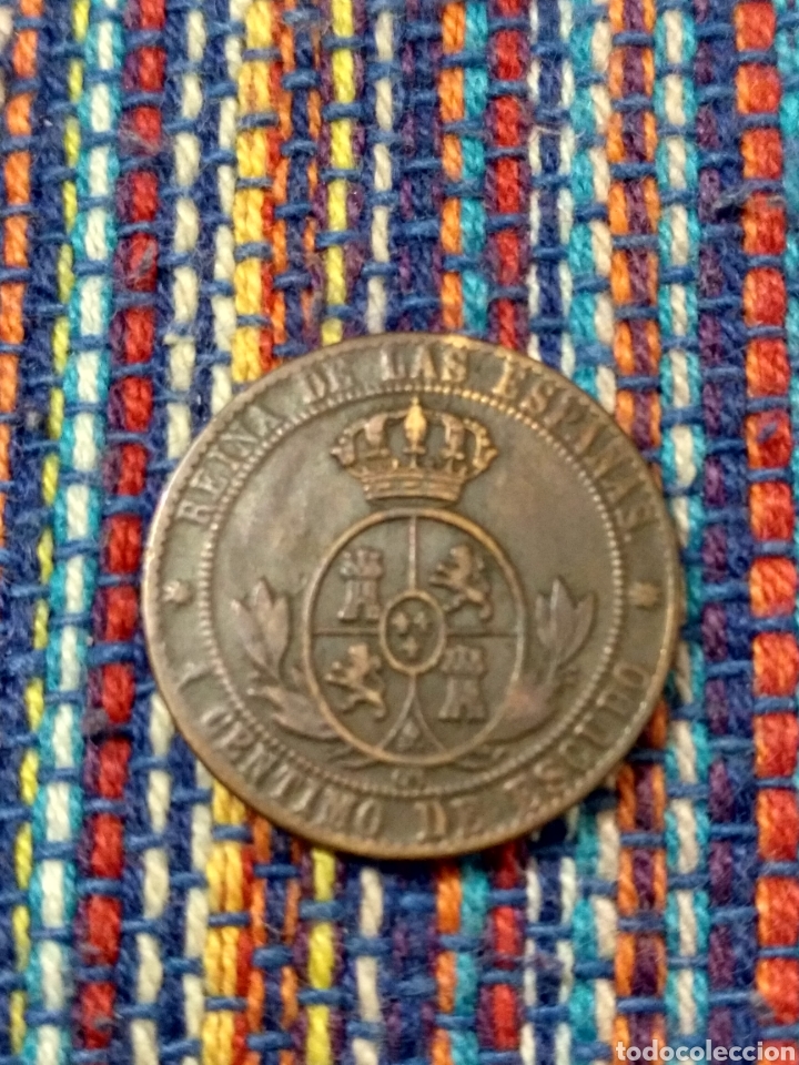 Monedas de Espa&ntilde;a: PI- CENTIMO DE ESCUDO 1868 BARCELONA ISABEL II - Foto 1