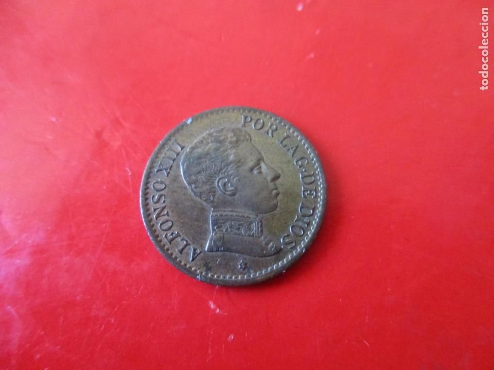 Monedas de Espa&ntilde;a: Alfonso XIII 1 centimo 1906 SLV - Foto 2